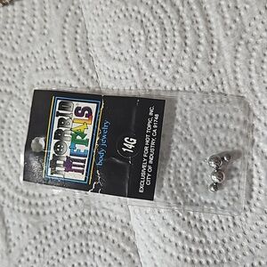 14g stainless steel body jewelry ends